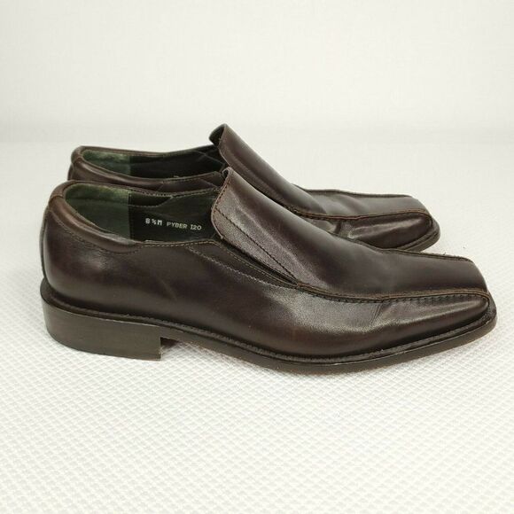 Donald J Pliner Brown Leather Loafers Shoes main image 5